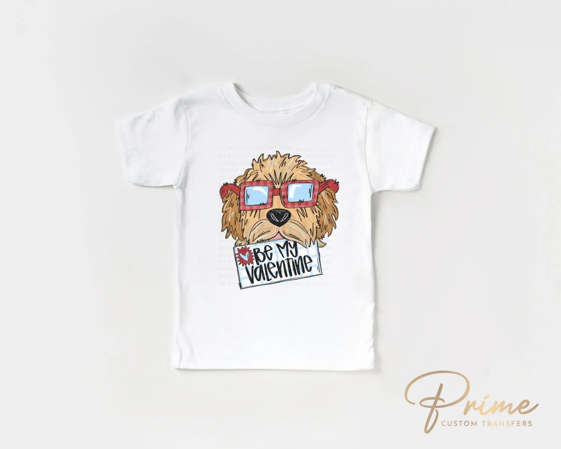 Valentine's Day DTF Transfers, Ready to Press, T-shirt Transfers, Heat Transfer, Direct to Film, Trendy, Be My Valentine Goldendoodle Boy