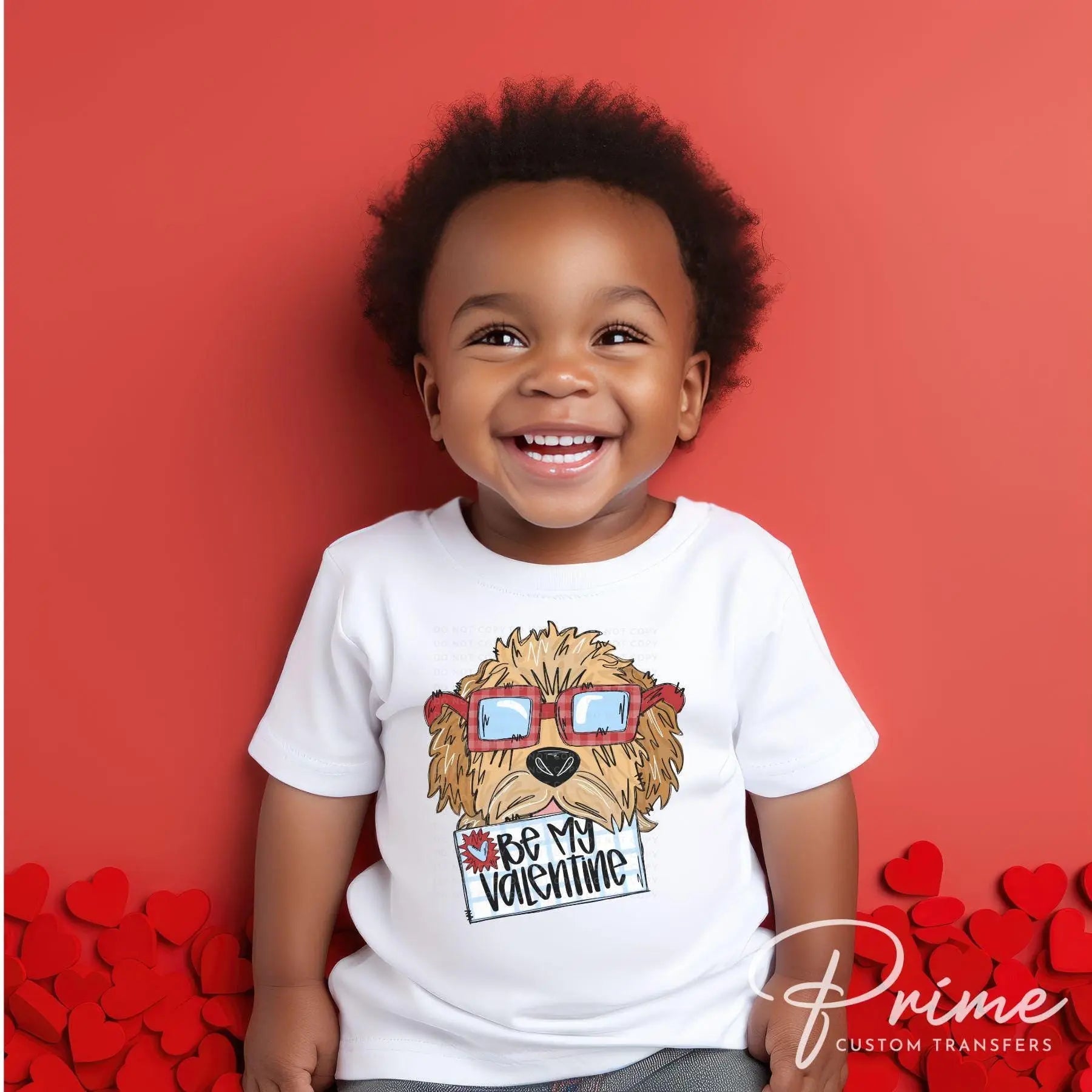 Valentine's Day DTF Transfers, Ready to Press, T-shirt Transfers, Heat Transfer, Direct to Film, Trendy, Be My Valentine Goldendoodle Boy