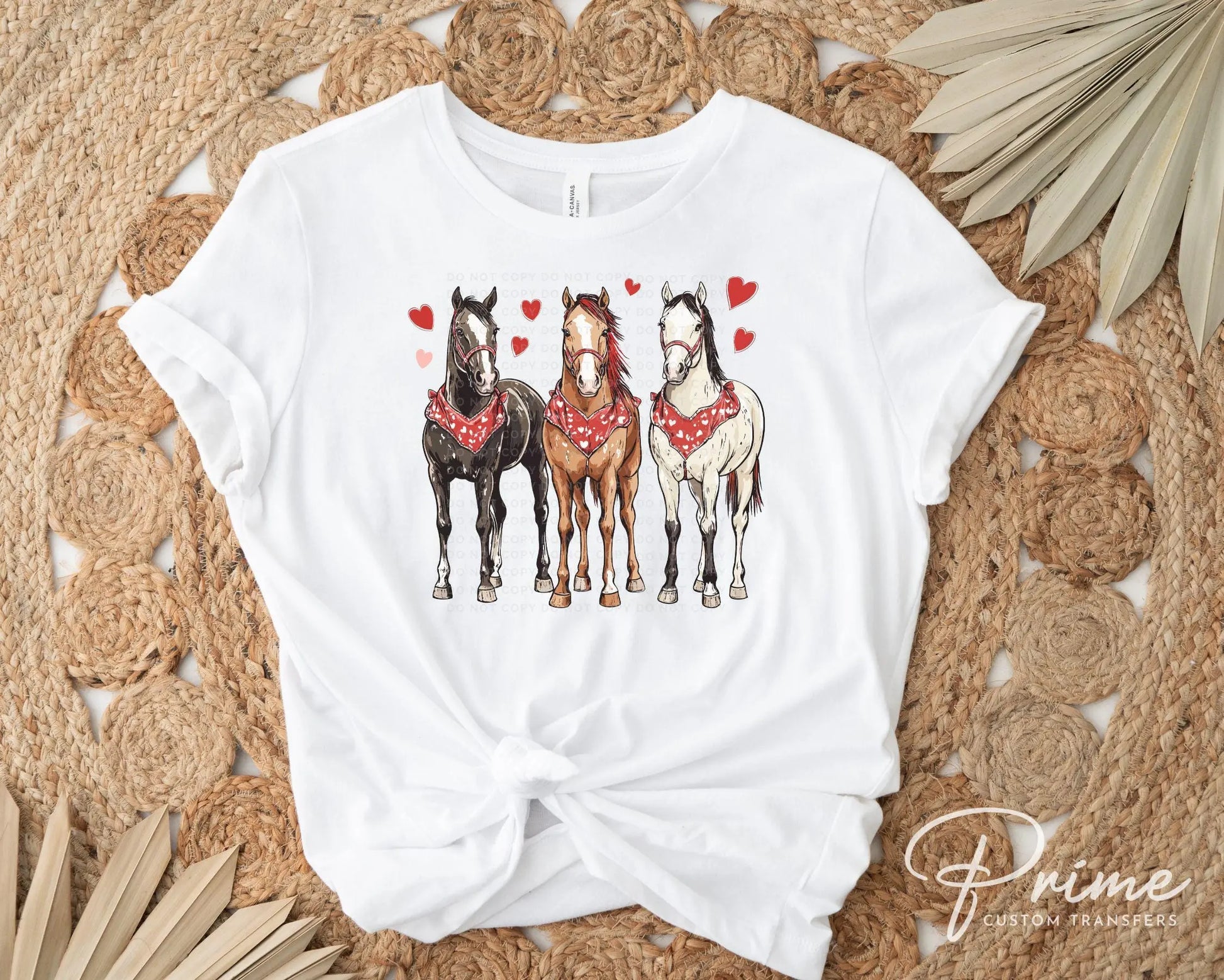 Valentine's Day DTF Transfers, Ready to Press, T-shirt Transfers, Heat Transfer, Direct to Film, Holiday, Country, Western, Horse Lover