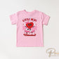 Valentine's Day DTF Transfer, Ready to Press, T-shirt Transfers, Heat Transfer, Direct to Film, Cute, Girl, Checkered, Little Miss Valentine
