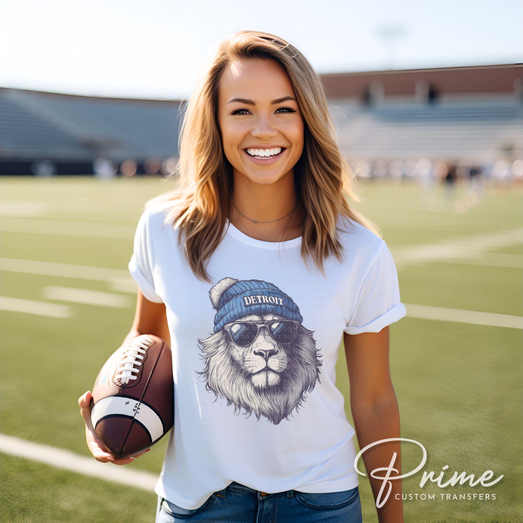 Football DTF Transfers, Ready to Press, T-shirt Transfers, Heat Transfer, Direct to Film, Sports Fan, Game Day, Michigan, Detroit Football