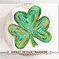 St. Patrick's Day DTF Transfer, Ready to Press, T-shirt Transfer, Heat Transfer, Direct to Film, St Patty, Lucky, Cute, Brushstroke Shamrock