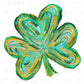 St. Patrick's Day DTF Transfer, Ready to Press, T-shirt Transfer, Heat Transfer, Direct to Film, St Patty, Lucky, Cute, Brushstroke Shamrock