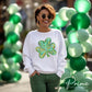 St. Patrick's Day DTF Transfer, Ready to Press, T-shirt Transfer, Heat Transfer, Direct to Film, St Patty, Lucky, Cute, Brushstroke Shamrock