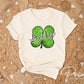 St. Patrick's Day DTF Transfer, Ready to Press, T-shirt Transfer, Heat Transfer, Direct to Film, Shamrock FAUX Sequin Lucky Four Leaf Clover