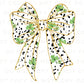 St. Patrick's Day DTF Transfer, Ready to Press, T-shirt Transfer, Heat Transfer, Direct to Film, St Patty, Cute, Coquette Shamrock Bow
