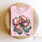St. Patrick's Day DTF Transfer, Ready to Press, T-shirt Transfer, Heat Transfer, Direct to Film, Coquette Bow, Trendy Clover, Disco Shamrock