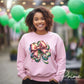 St. Patrick's Day DTF Transfer, Ready to Press, T-shirt Transfer, Heat Transfer, Direct to Film, Coquette Bow, Trendy Clover, Disco Shamrock