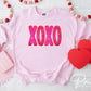 Valentine DTF Transfers, Ready to Press, T-shirt Transfers, Heat Transfer, Direct to Film, Holiday, Sparkle, Faux Sequin Pink Glitter XOXO