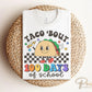 School DTF, Ready to Press, DIY T-shirt, Heat Transfer, Direct to Film, Preschool, Groovy, Cute, Teacher Gift, Taco 'Bout 100 Days of School