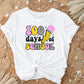 School DTF, Ready to Press, DIY T-shirt, Heat Transfer, Direct to Film, Preschool, Groovy, Cute, Teacher Gift, Pencil, 100 Days of School