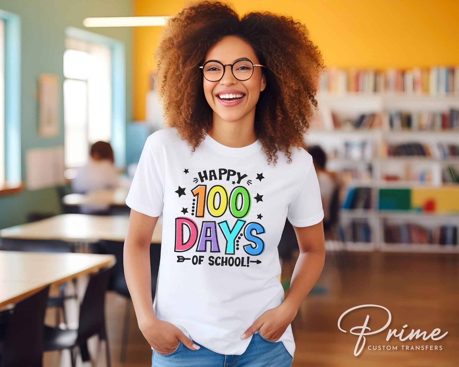 School DTF, Ready to Press, DIY T-shirt, Heat Transfer, Direct to Film, Preschool, Daycare, Student, Cute, Teacher Gift, 100 Days of School