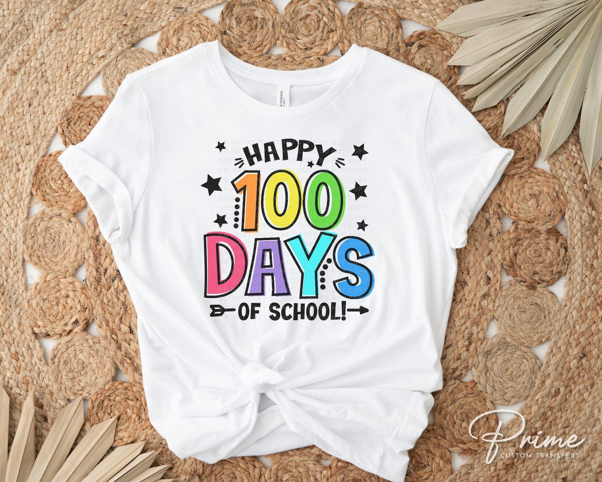 School DTF, Ready to Press, DIY T-shirt, Heat Transfer, Direct to Film, Preschool, Daycare, Student, Cute, Teacher Gift, 100 Days of School
