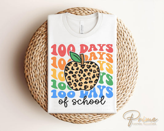 School DTF, Ready to Press, DIY T-shirt, Heat Transfer, Direct to Film, Preschool, Daycare, Student, Cute, Teacher Gift, 100 Days of School