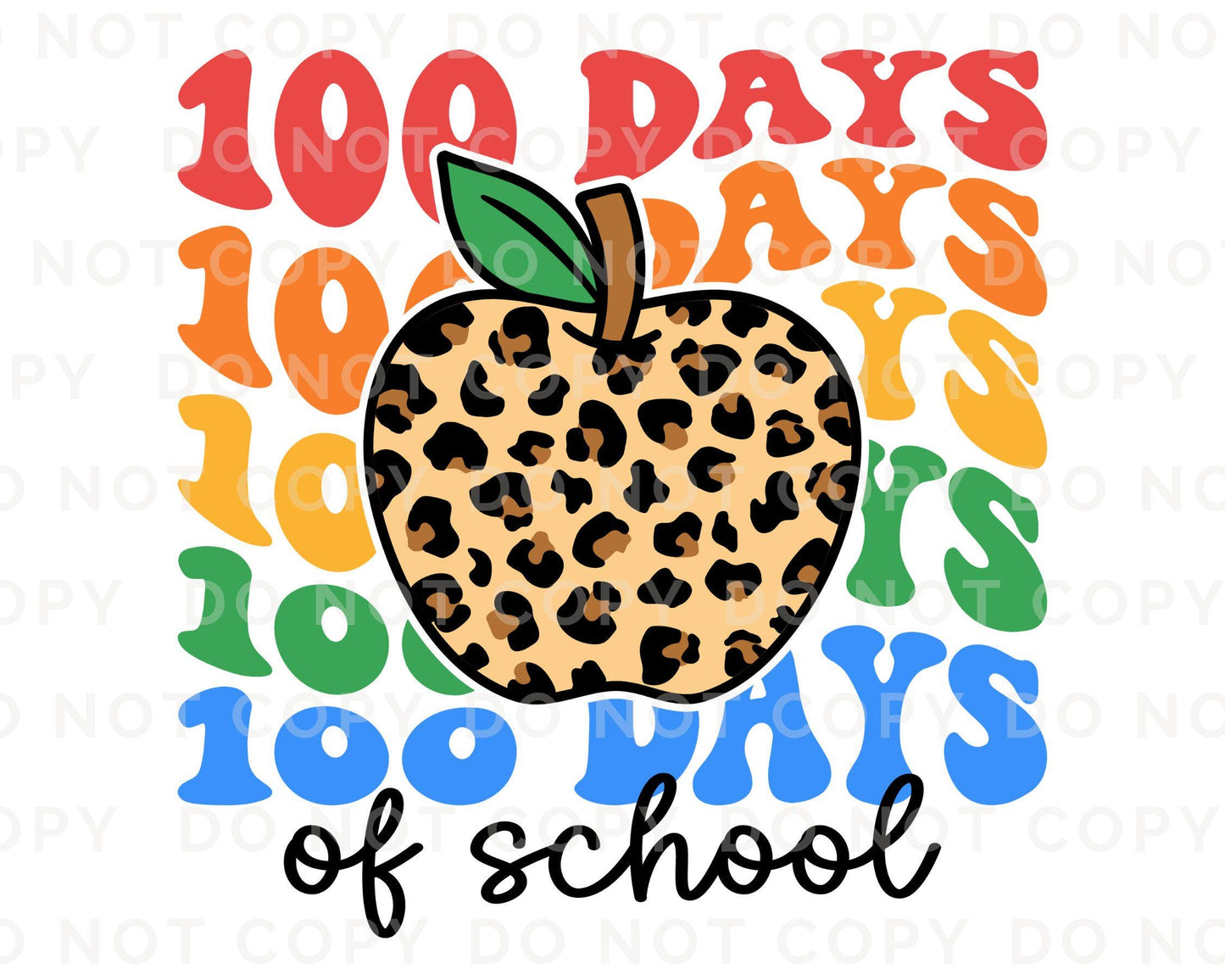 School DTF, Ready to Press, DIY T-shirt, Heat Transfer, Direct to Film, Preschool, Daycare, Student, Cute, Teacher Gift, 100 Days of School