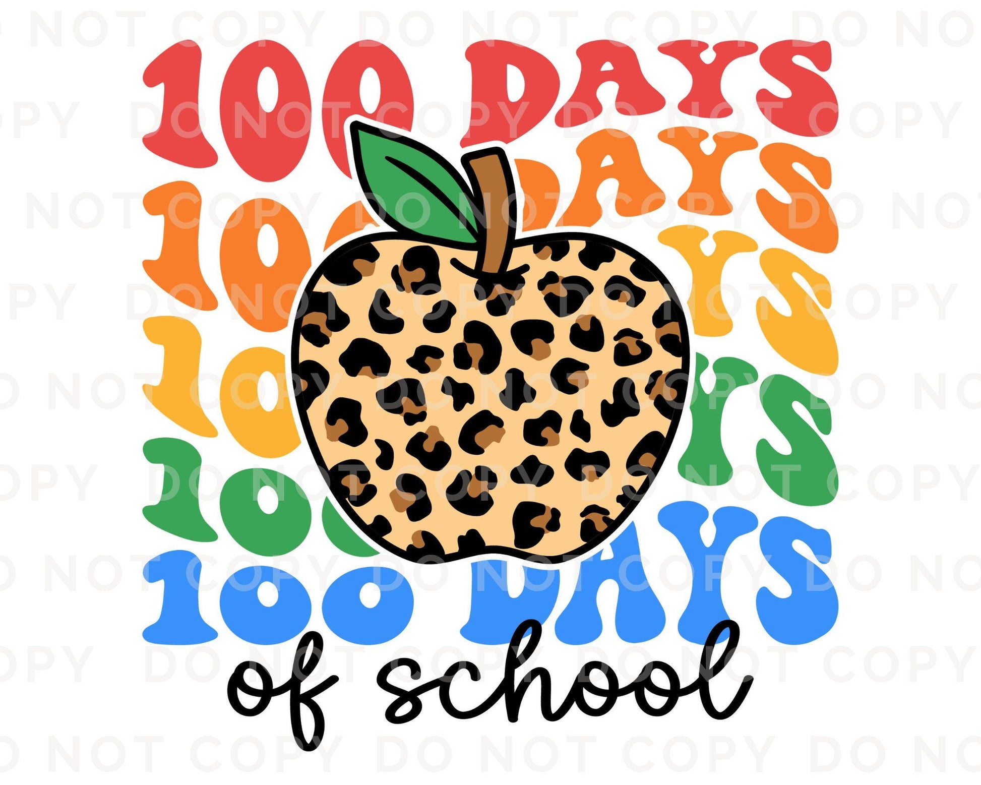 School DTF, Ready to Press, DIY T-shirt, Heat Transfer, Direct to Film, Preschool, Daycare, Student, Cute, Teacher Gift, 100 Days of School