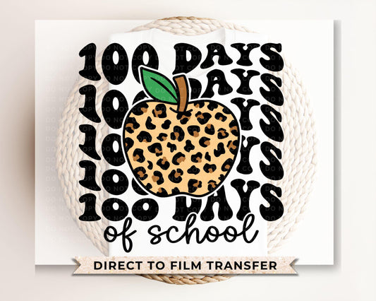 School DTF, Ready to Press, DIY T-shirt, Heat Transfer, Direct to Film, Preschool, Daycare, Student, Cute, Teacher Gift, 100 Days of School