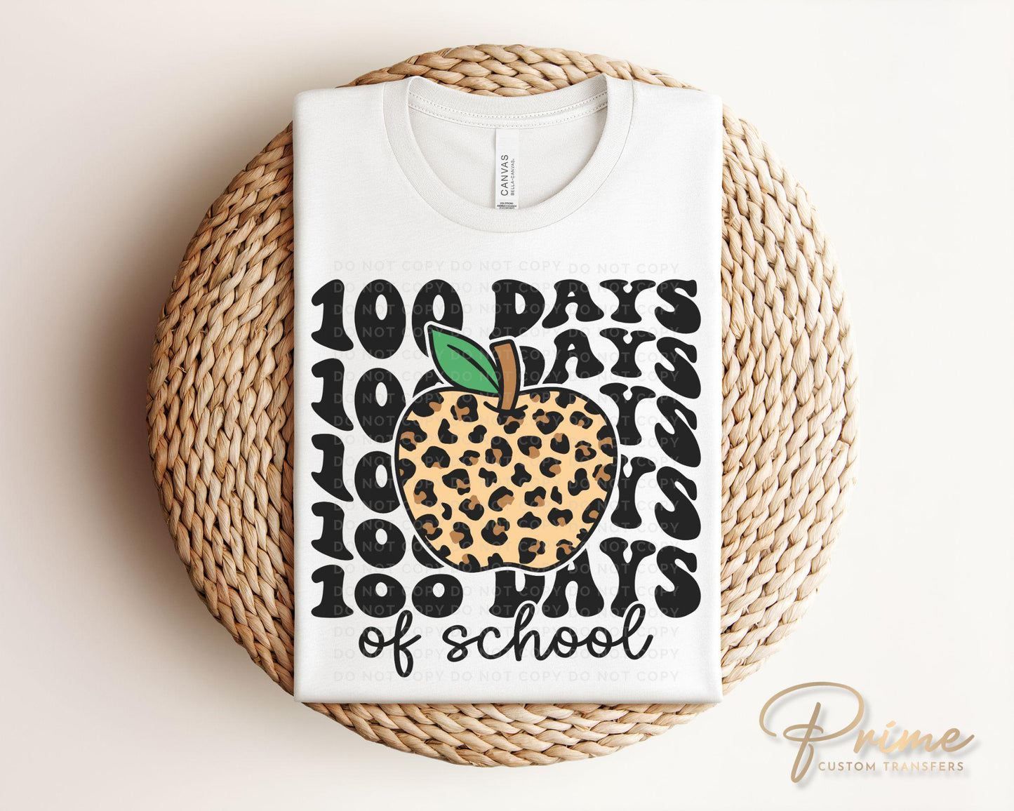 School DTF, Ready to Press, DIY T-shirt, Heat Transfer, Direct to Film, Preschool, Daycare, Student, Cute, Teacher Gift, 100 Days of School