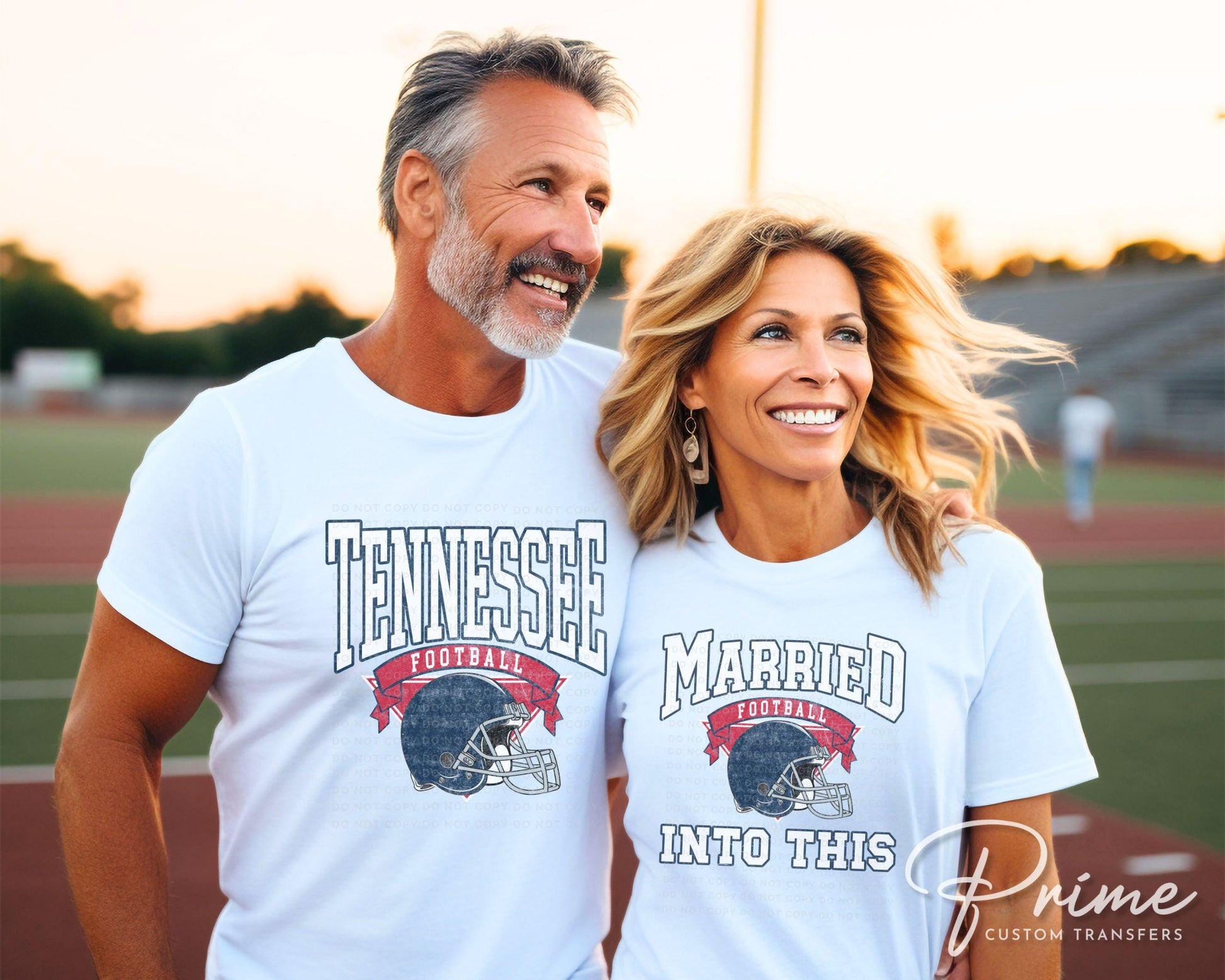 Football DTF Transfers, Ready to Press, T-shirt Transfers, Heat Transfer, Direct to Film, Matching, Tennessee Football Married Into This