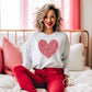 Valentine's Day, DTF Transfers, Ready to Press, T-shirt Transfers, Heat Transfer, Direct to Film, Holiday, Love, Romance, Solid Floral Heart