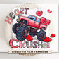 Valentine's Day DTF Transfer, Ready to Press, T-shirt Transfer, Heat Transfer, Direct to Film, Hearts, Boy, Monster Truck, Heart Crusher