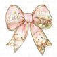Easter DTF Transfers, Ready to Press, T-shirt Transfers, Heat Transfer, Direct to Film, Holiday, Floral, Easter Bunny Coquette Pink Bow