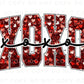 Valentine DTF Transfers, Ready to Press, T-shirt Transfers, Heat Transfer, Direct to Film, Holiday, Sparkle, Heart, Faux Sequin Glitter XOXO