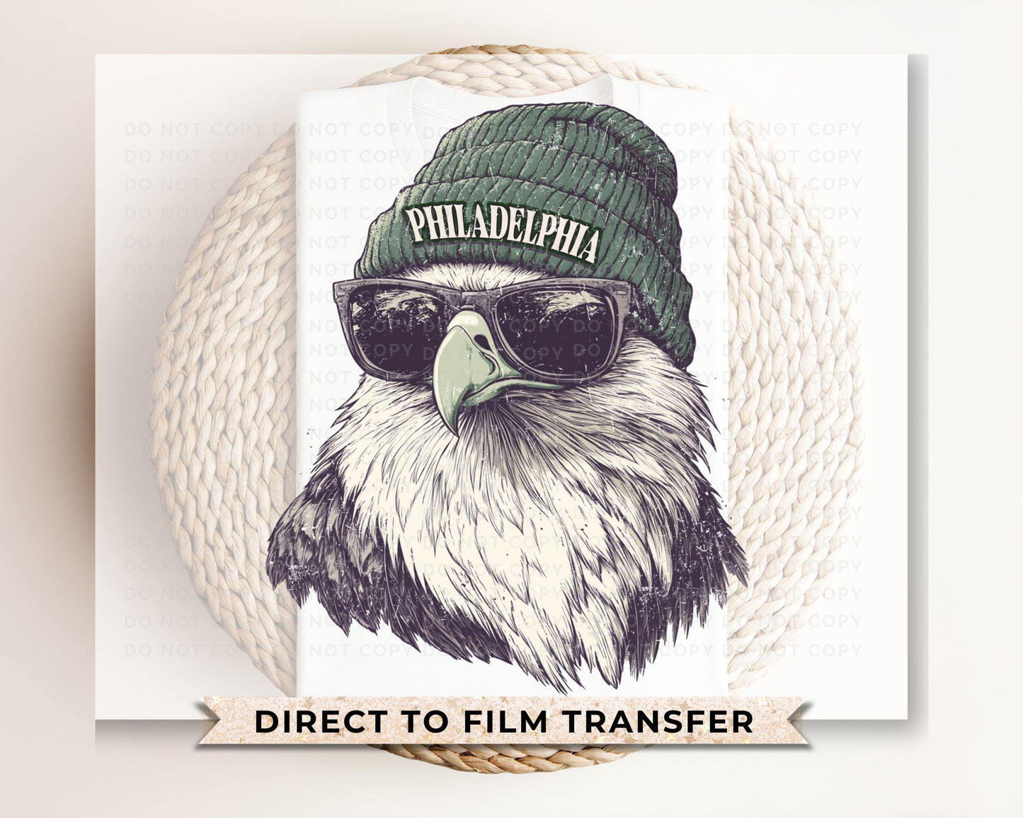 Football DTF Transfer, Ready to Press, T-shirt Transfer, Heat Transfer, Direct to Film, Sports Fan, Philly, Game Day, Philadelphia Football