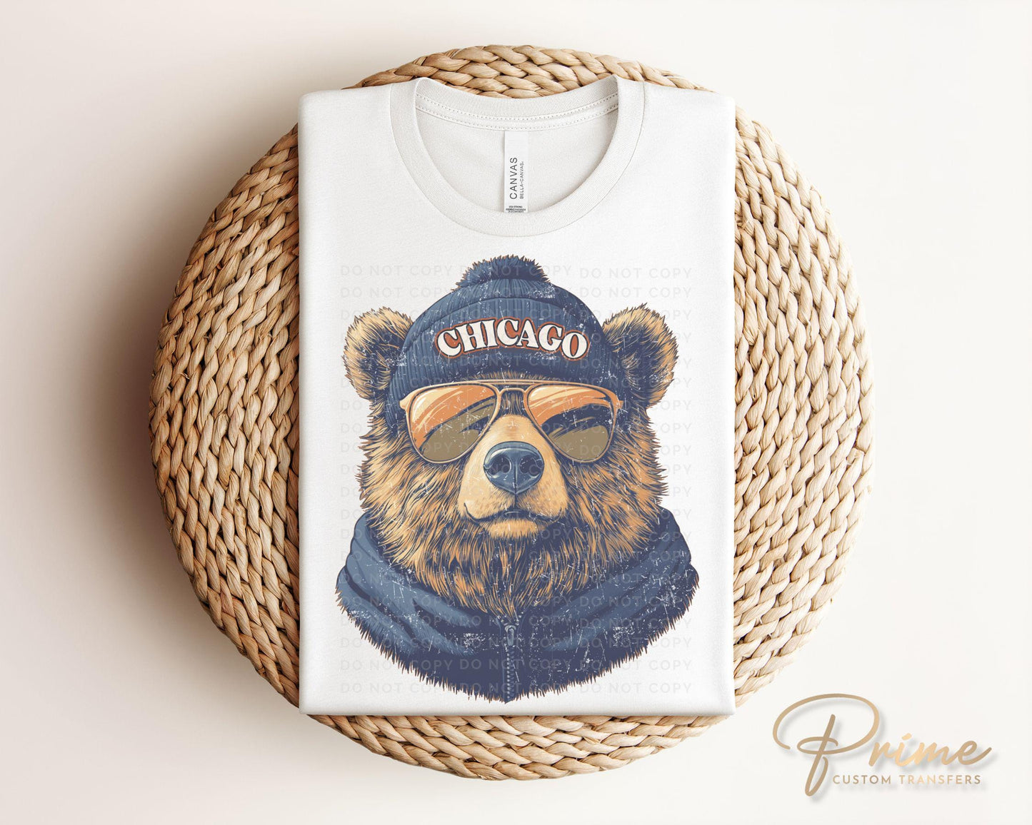 Football DTF Transfer, Ready to Press, T-shirt Transfer, Heat Transfer, Direct to Film, Sports Fan Apparel, Game Day, Chicago Football