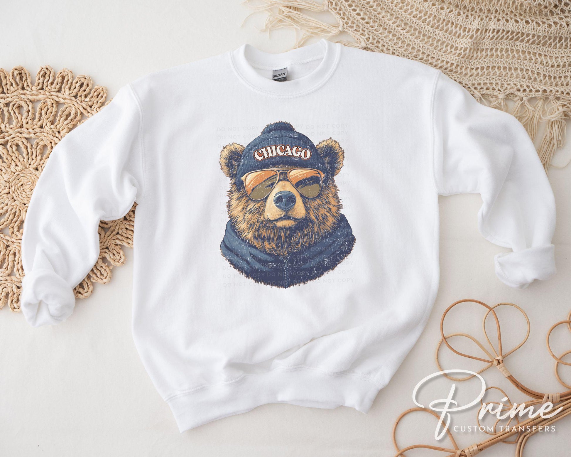 Football DTF Transfer, Ready to Press, T-shirt Transfer, Heat Transfer, Direct to Film, Sports Fan Apparel, Game Day, Chicago Football