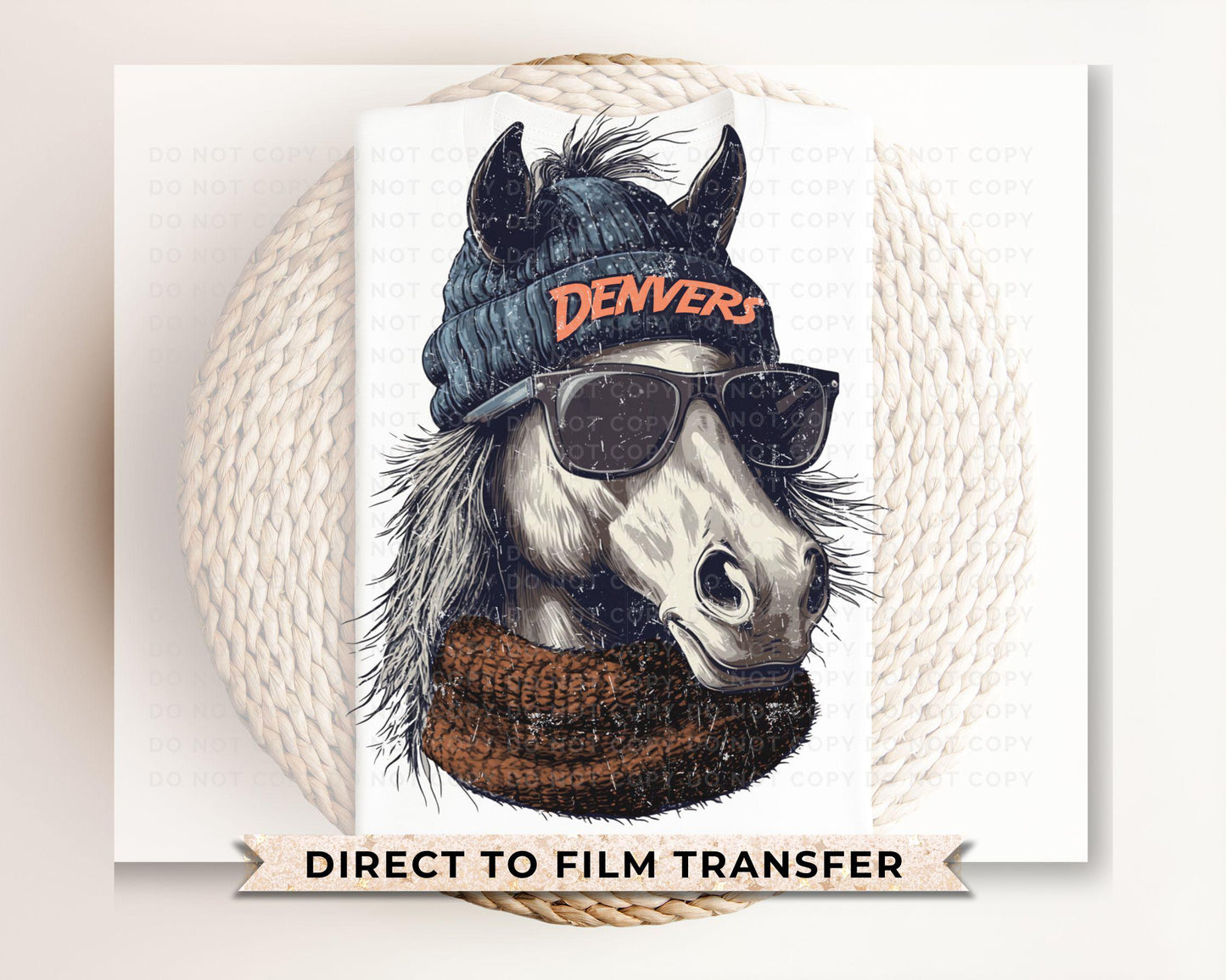 Football DTF Transfer, Ready to Press, T-shirt Transfer, Heat Transfer, Direct to Film, Sports Fan Apparel, Game Day, Denver Football