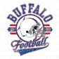 Football DTF Transfers, Ready to Press, T-shirt Transfers, Heat Transfer, Direct to Film, Sports, Full Color, Distressed, Buffalo, New York