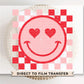 Valentine DTF Transfers, Ready to Press, T-shirt Transfers, Heat Transfer, Direct to Film, Holiday, Love, Groovy, Checkered, Valentine's Day
