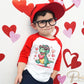 Valentine DTF Transfers, Ready to Press, T-shirt Transfers, Heat Transfer, Direct to Film, Holiday, Love, Hearts, Kid, T-Rex, Dino, Dinosaur