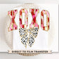 Valentine DTF Transfers, Ready to Press, T-shirt Transfers, Heat Transfer, Direct to Film, FAUX Gold Glitter, Brushstroke, Coquette XOXO