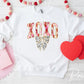 Valentine DTF Transfers, Ready to Press, T-shirt Transfers, Heat Transfer, Direct to Film, FAUX Gold Glitter, Brushstroke, Coquette XOXO