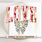 Valentine DTF Transfers, Ready to Press, T-shirt Transfers, Heat Transfer, Direct to Film, FAUX Gold Glitter, Brushstroke, Coquette LOVE