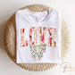 Valentine DTF Transfers, Ready to Press, T-shirt Transfers, Heat Transfer, Direct to Film, FAUX Gold Glitter, Brushstroke, Coquette LOVE