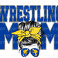 Wrestling Mom DTF Transfer, Ready to Press, T-shirt Transfer, Heat Transfer, Direct to Film, Wrestle, Mat, Pin, Sport, Royal Blue Yellow