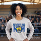 Wrestling Mom DTF Transfer, Ready to Press, T-shirt Transfer, Heat Transfer, Direct to Film, Wrestle, Mat, Pin, Sport, Royal Blue Yellow