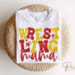 Wrestling Mom DTF Transfer, Ready to Press, T-shirt Transfer, Heat Transfer, Direct to Film, Wrestle, Sport, FAUX Glitter, Red and Yellow