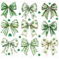 St. Patrick's Day DTF Transfer, Ready to Press, T-shirt Transfer, Heat Transfer, Direct to Film, Lucky Shamrock, Trendy Coquette Clover Bows