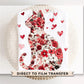 Valentine's Day DTF Transfers, Ready to Press, T-shirt Transfers, Heat Transfer, Direct to Film, Holiday, Pet Mom, Roses, Love, Cat Lover