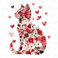 Valentine's Day DTF Transfers, Ready to Press, T-shirt Transfers, Heat Transfer, Direct to Film, Holiday, Pet Mom, Roses, Love, Cat Lover