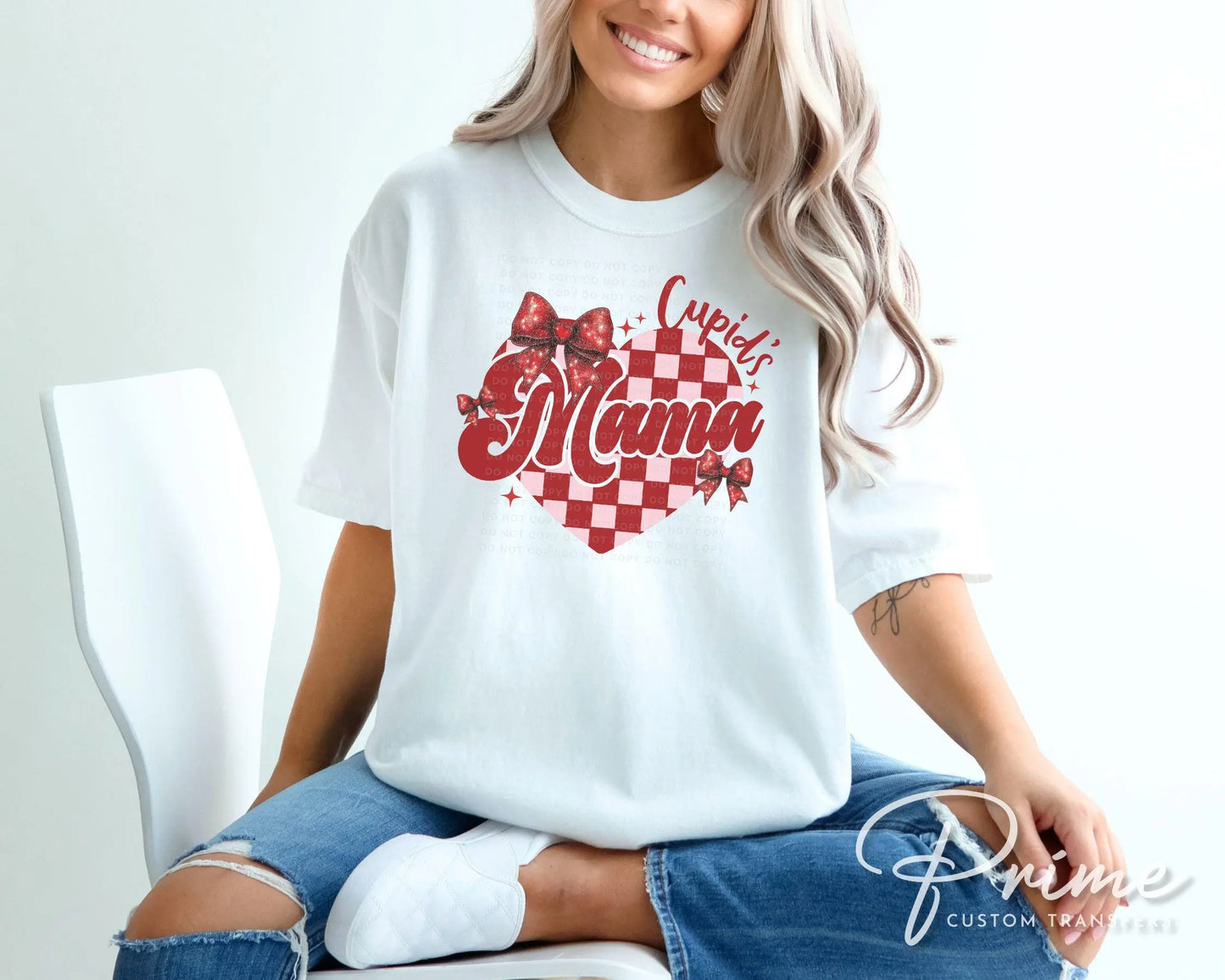 Valentine DTF Transfers, Ready to Press, T-shirt Transfers, Heat Transfer, Direct to Film, Holiday, Love, Matching, Checkered Mommy and Me