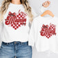 Valentine DTF Transfers, Ready to Press, T-shirt Transfers, Heat Transfer, Direct to Film, Holiday, Love, Matching, Checkered Mommy and Me