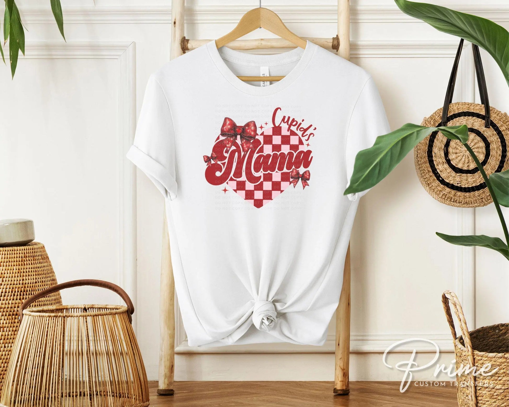 Valentine DTF Transfers, Ready to Press, T-shirt Transfers, Heat Transfer, Direct to Film, Holiday, Love, Matching, Checkered Mommy and Me