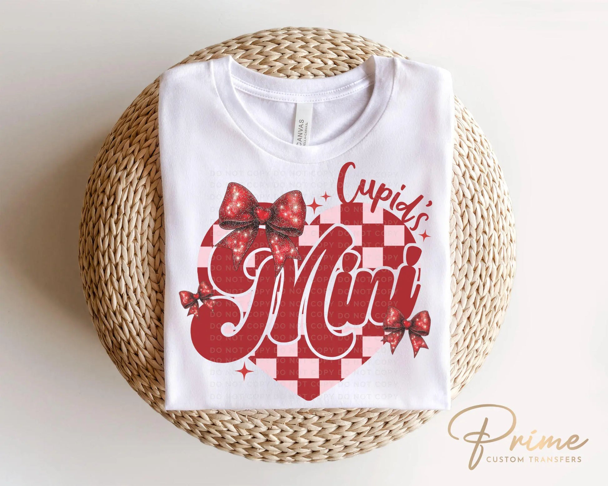 Valentine DTF Transfers, Ready to Press, T-shirt Transfers, Heat Transfer, Direct to Film, Holiday, Love, Matching, Checkered Mommy and Me
