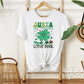 St. Patrick's Day DTF Transfer, Ready to Press, T-shirt Transfers, Heat Transfer, Direct to Film, Nurse, Shamrock, Just a Little Pinch