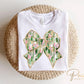 St. Patrick's Day DTF Transfer, Ready to Press, T-shirt Transfer, Heat Transfer, Direct to Film, Cute, FAUX Glitter, St Patties Coquette Bow